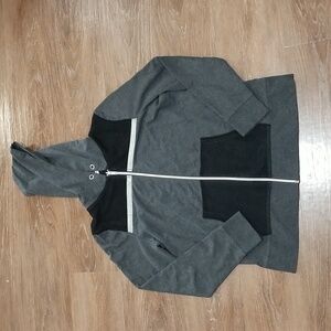 (L) Warehouse One Mesh Full Zip Hoodie Streetwear Modern Dorm Ready Punk